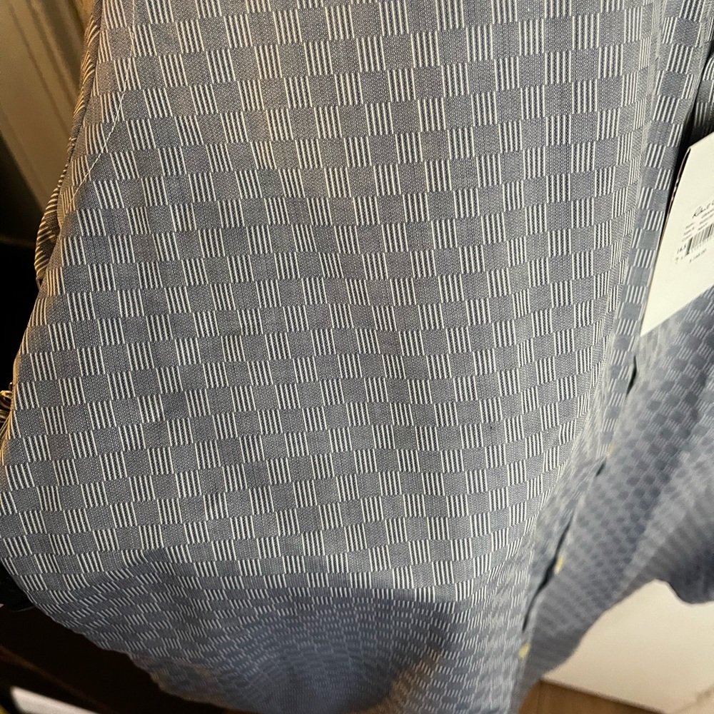 Grey-Blue Robert Graham Mens Button Down - Picture 3 of 6